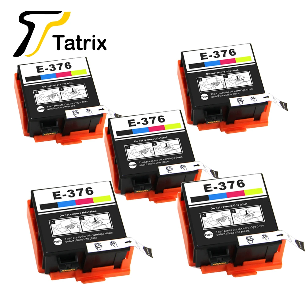 Tatrix для Epson 376 чернильный картридж T376 T3760 Цвет совместимый с чернилами принтера