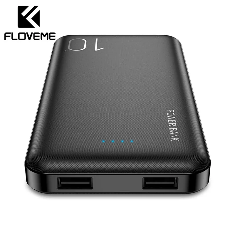 FLOVEME повербанк 10000 мАч для iPhone Xiaomi Внешний аккумулятор внешний аккумулятор портативное зарядное устройство mi power bank Poverbank power Bank павер банк пауэр банк портативная зарядка повер банк