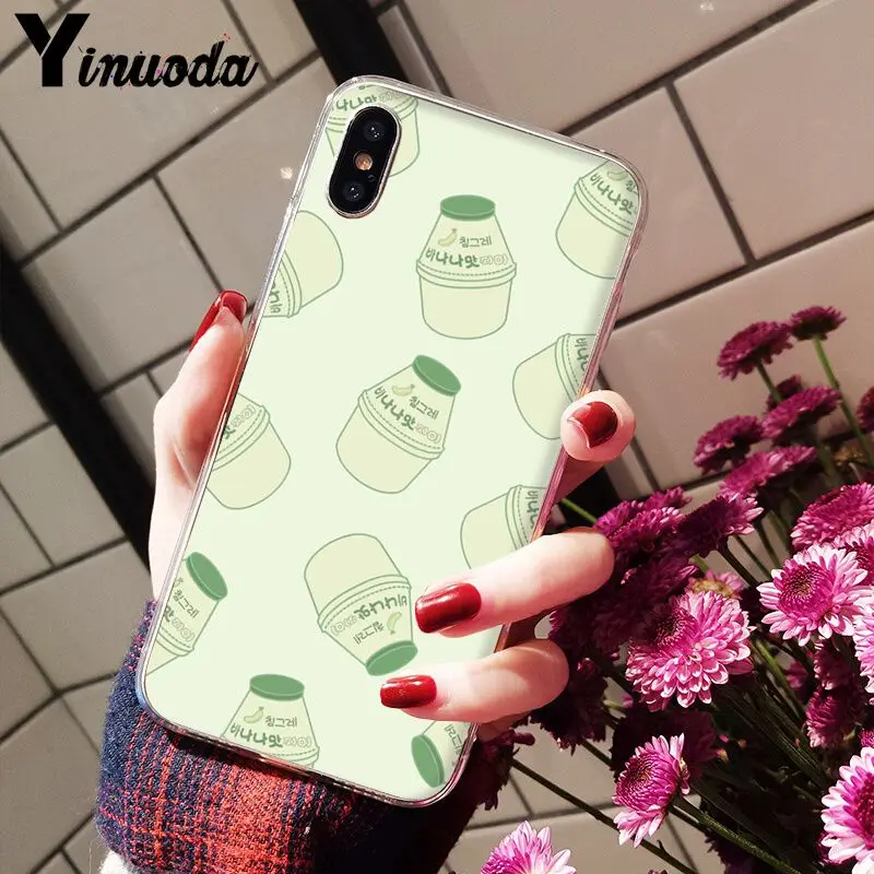 Yinuoda банановое молоко чехол для телефона Модный iPhone 7 6s 8 плюс 5 5c 4 X XS XR