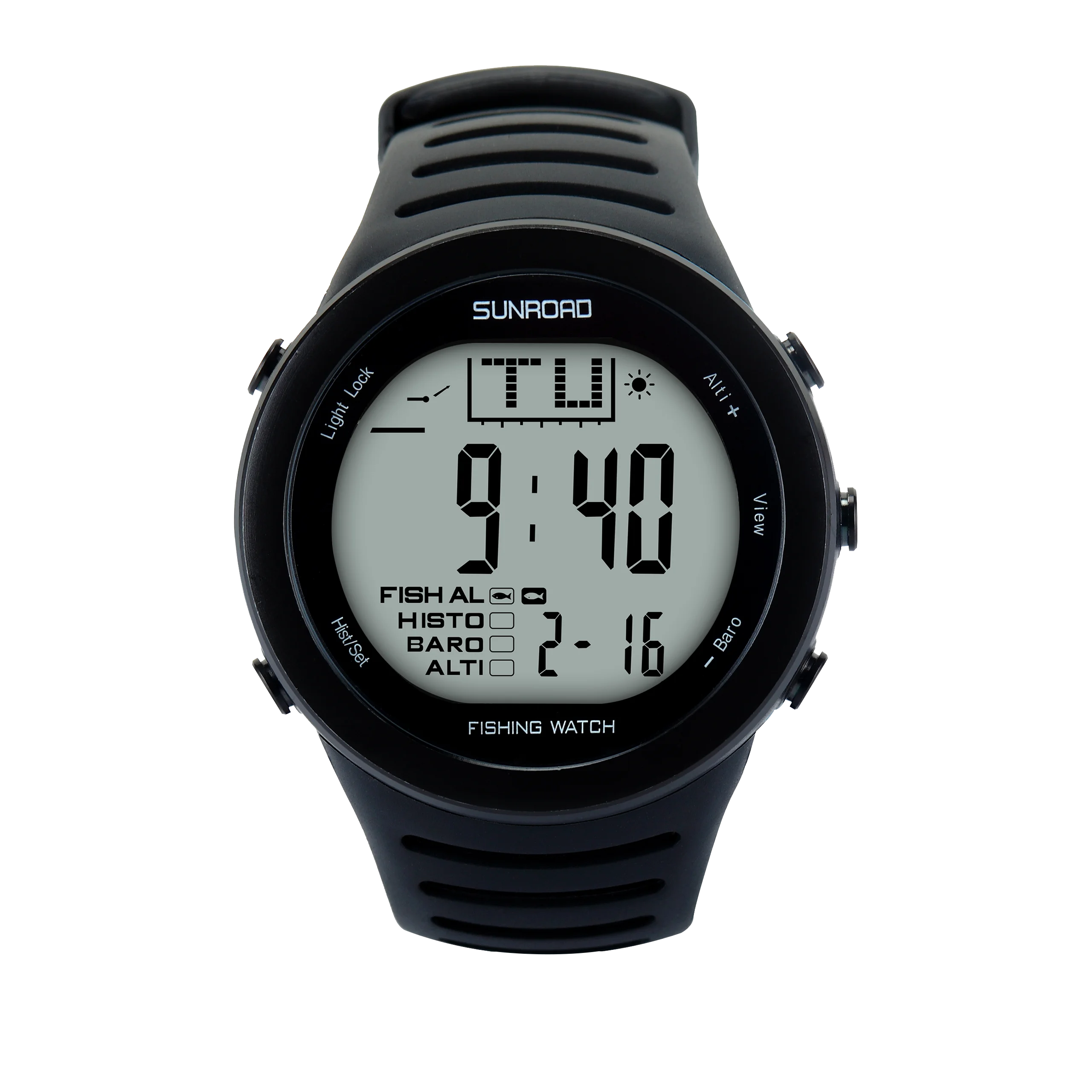 SUNROAD уличный барометр для рыбалки наручные часы с высотомером белой фоновой