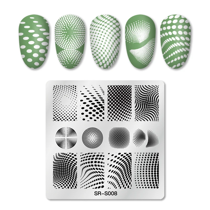 Трафарет для дизайна ногтей из нержавеющей стали в полоску | Красота и здоровье