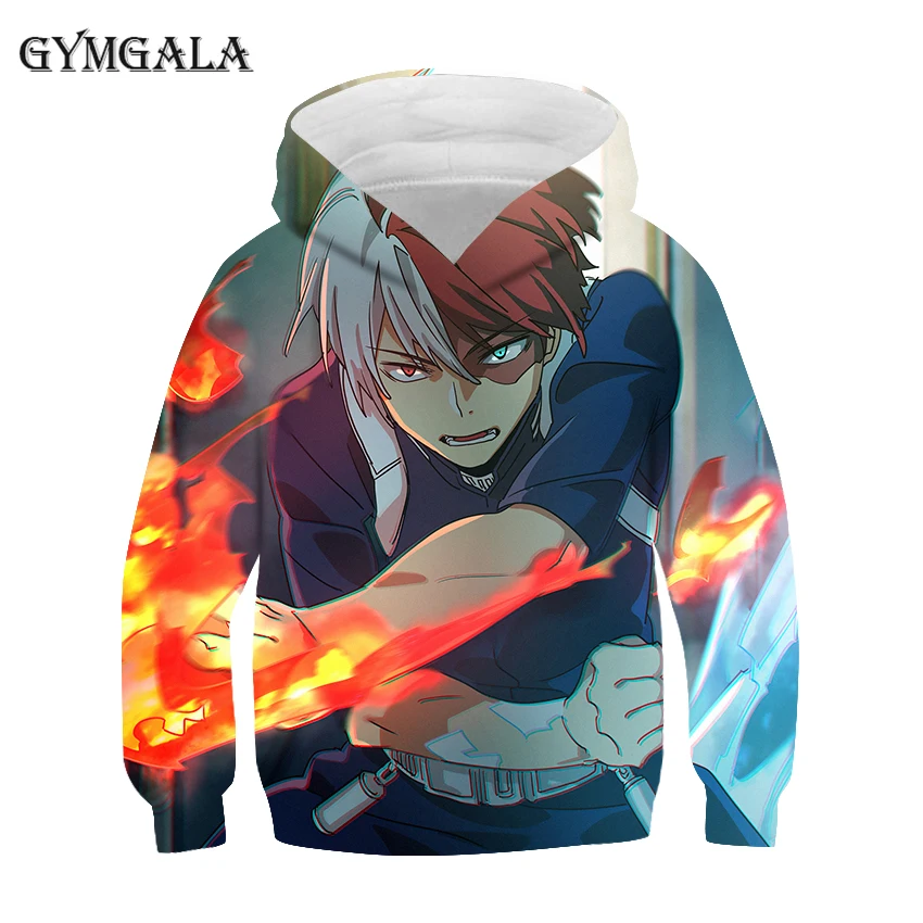 

My Hero Academia Hoodies Men's Casual Fashion Sweatshirts Japan Anime Loose 3D Hoodie Hip Hop Creativity Streetwear Male