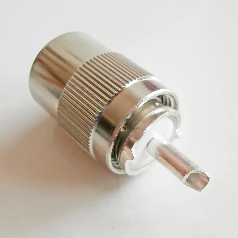 1 шт. припой PL259 PL-259 SO239 SO-239 UHF Male для кабеля 8D-FB 8DFB латунь посеребренный