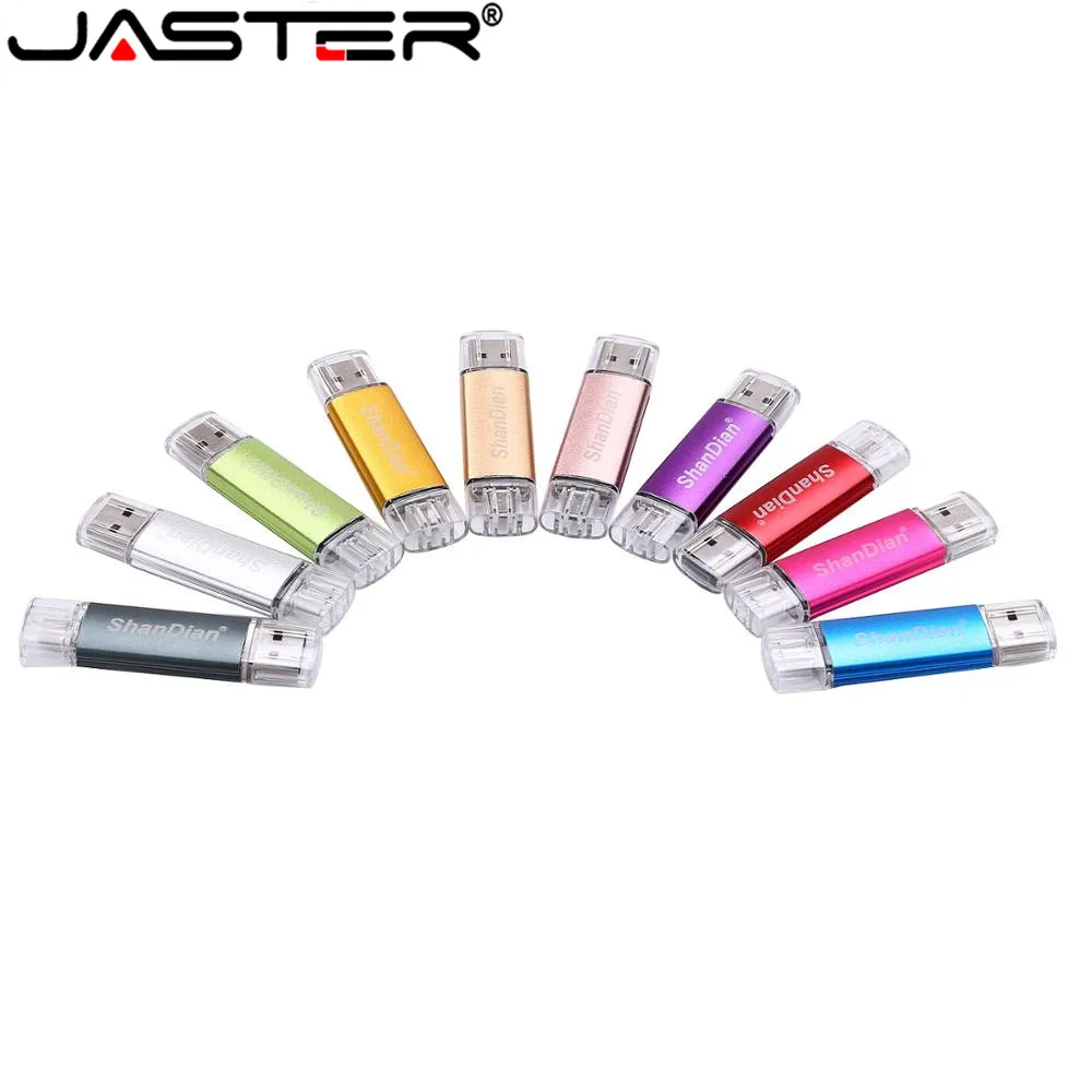 Флэш накопитель USB JASTER для смартфона OTG флэш диск Micro карта памяти телефона U 8 ГБ/16