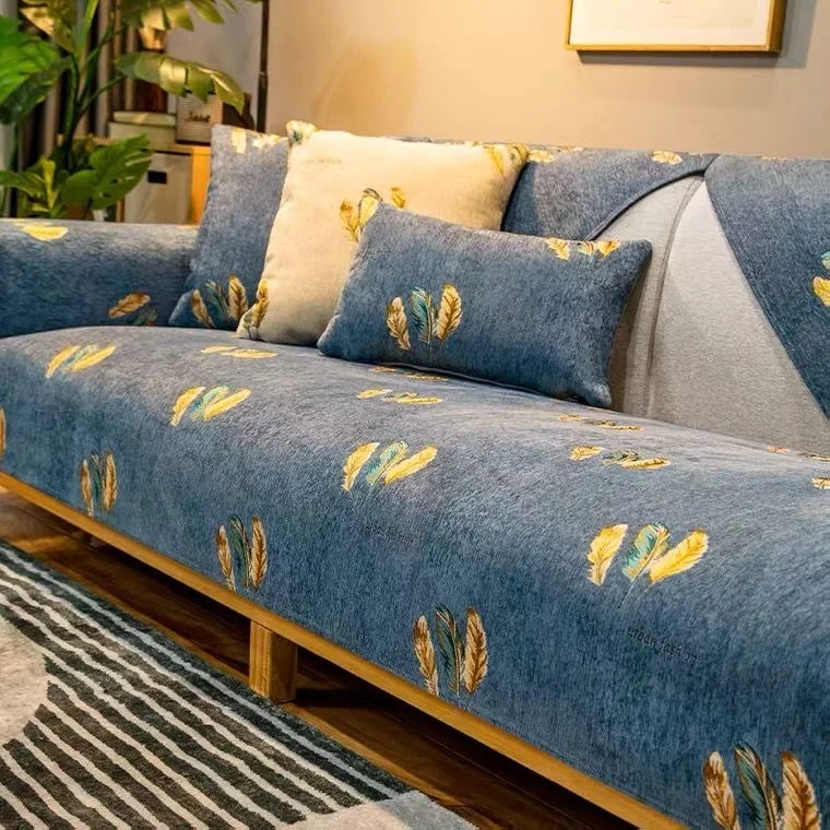 Роскошное синельное полотенце для дивана чехлы защитный чехол всесезонный