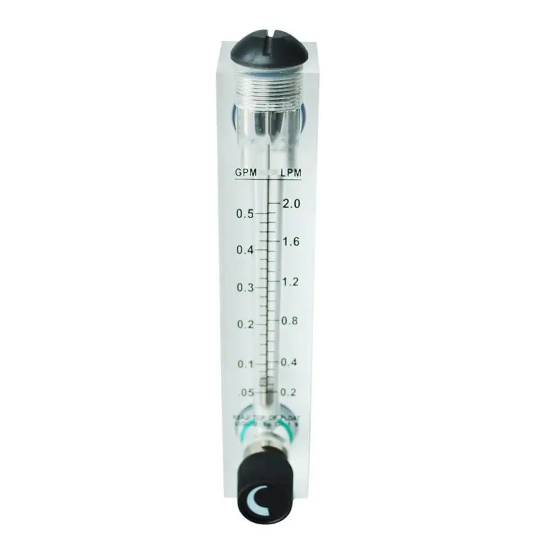

1/2" PT Thread 0.05-0.5GPM 0.2-2LMP Water Liquid Flow Meter Flowmeter