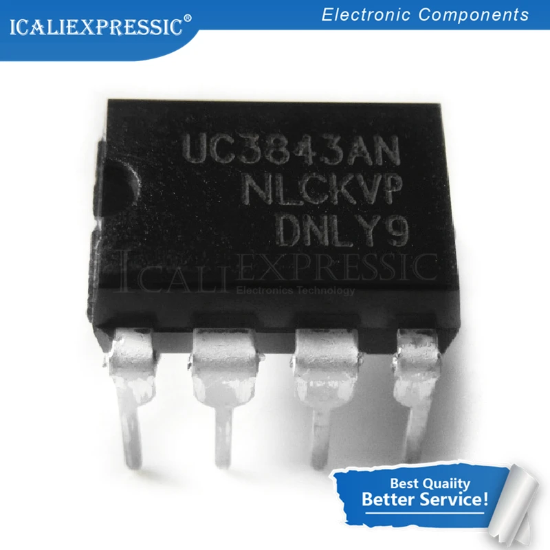 

10 шт. UC3843AN DIP8 UC3843A DIP UC3843 3843AN DIP-8 UC3843B UC3843 Новый и оригинальный IC