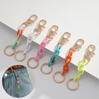 1 шт красочные акриловые брелки для ключей, разделенные брелки для ключей, брелок для самостоятельного изготовления ювелирных изделий, оптовая продажа