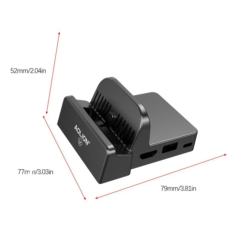 

Mini DIY Replacement Dock Case for Nintendo Switch Docking Station Portable 1 * Docking Station ABS 125*105*58mm ONLENY