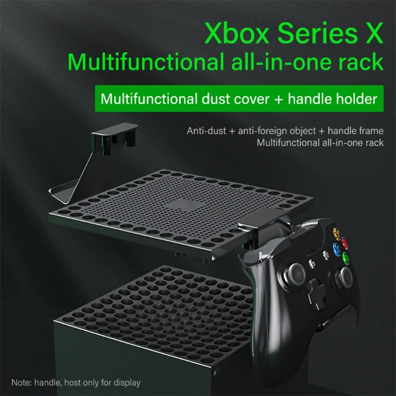 

Host Dust Cover For X-box -Series X Multi-Function Heat Dissipation And Dust-Proof Net Earphone Handle Rack Accessories