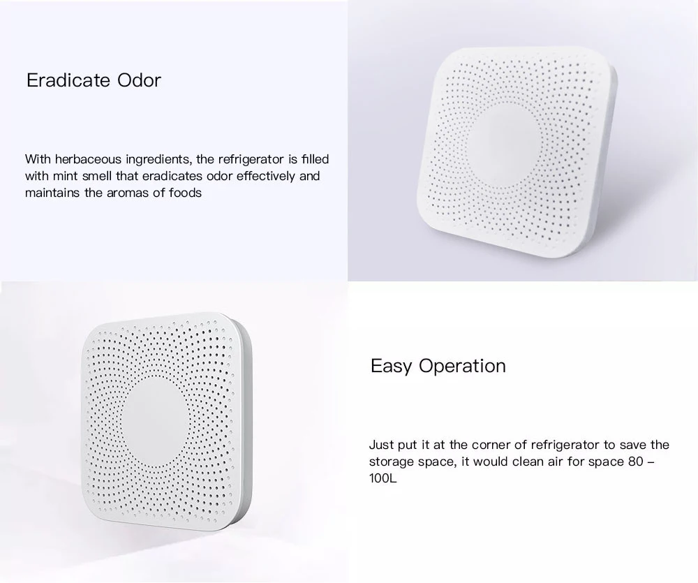 Фильтр xiaomi mijia VIOMI Herbaceous для очистки воздуха на холодильнике для овощей, фруктов, продуктов, свежих, предотвращает домашний комплект