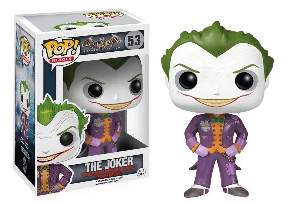 Funko pop Бэтмен Джокер виниловые экшн и игрушки Фигурки Коллекционная модель для