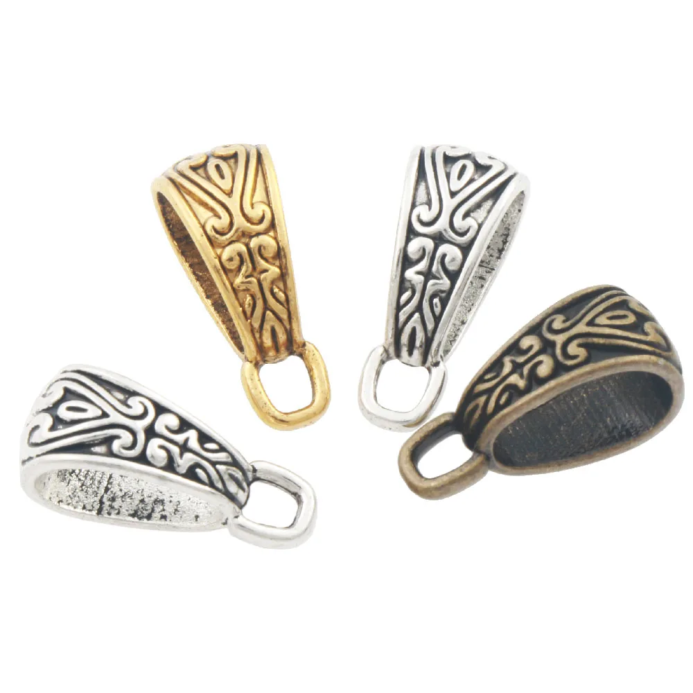 

Flower Connectors Bails Beads Fit Charm European Bracelet L682 36pcs 17.4x7mm Zinc Alloy Bronze