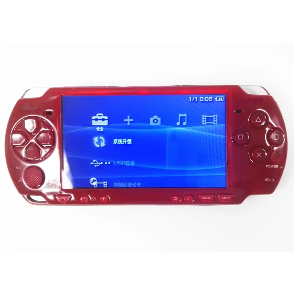 

Профессионально восстановленная игровая консоль Sony PSP-2000 PSP 2000, красная