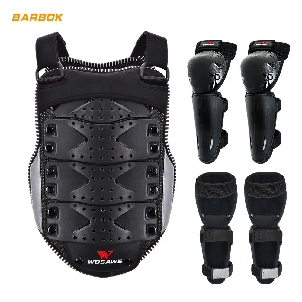 Детская мотоциклетная Броня костюма жилет протектор локоть наколенники