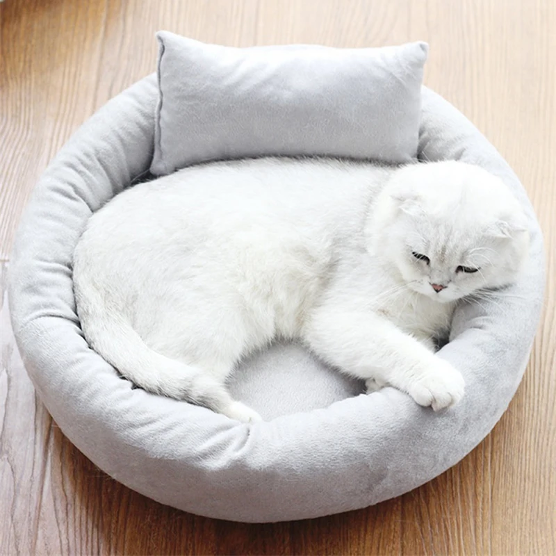 Зимнее теплое одеяло для сна домашних животных мягкая кровать кошек|Кровати и