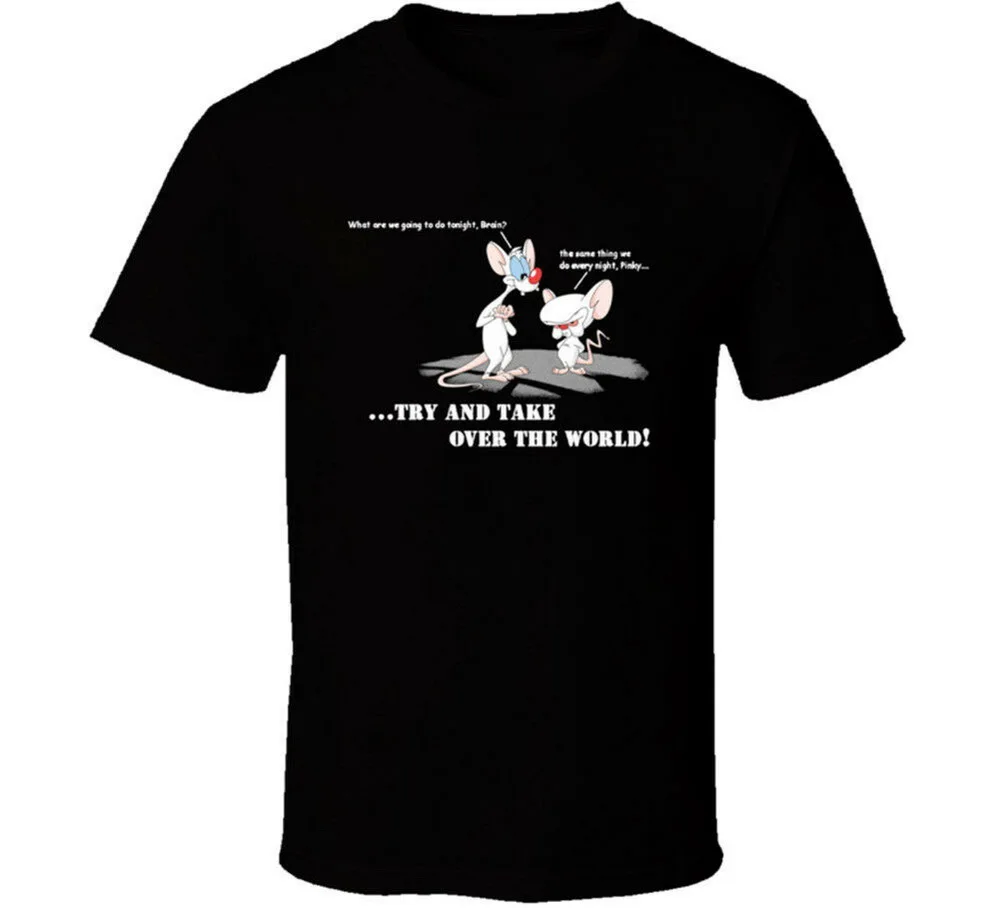 Мизинец и мозги забавная Рождественская футболка Мужская подарок новинка из США