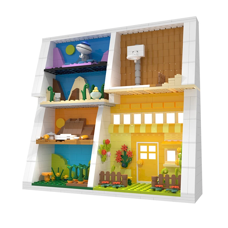 

Комикс, серия строительных блоков для стен, украшение для спальни, коллекция маленьких ювелирных украшений, Детские Подарочные игрушки