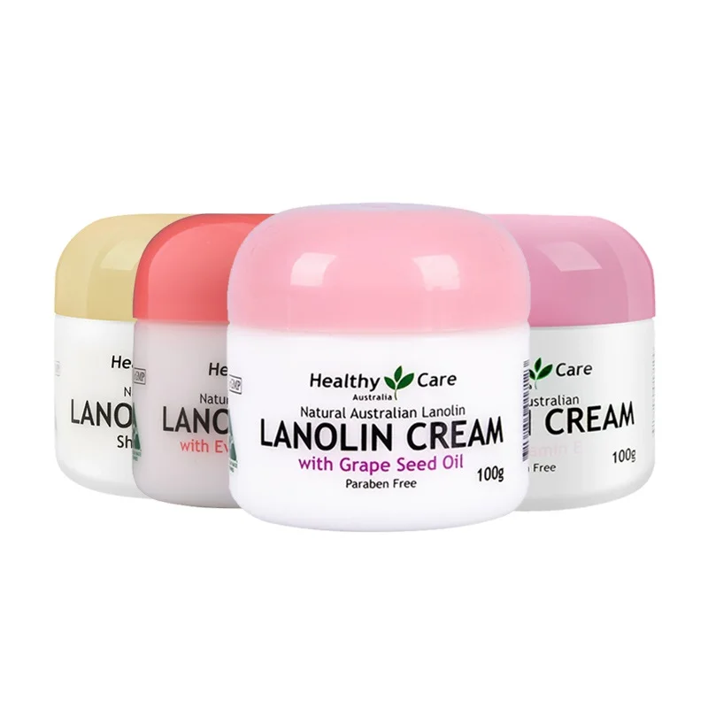 

Australia Healthy Care Lanolin Cream Sheep Placenta VitaminE Grape Seed Moisturizing Face Neck Body Treatment Nourishing Skin