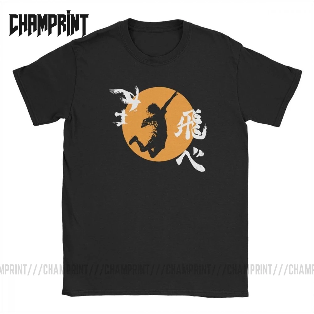 Смешная футболка Haikyuu Karasuno Hinata Мужская хлопковая аниме Bokuto Oya манга волейбол
