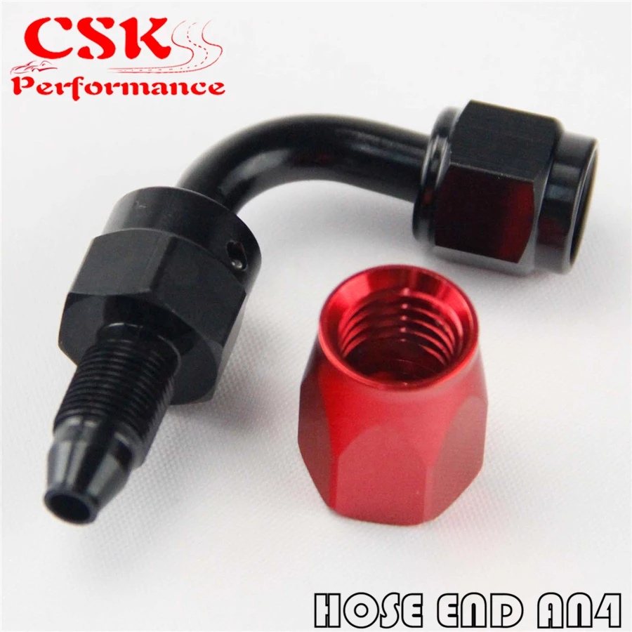 Универсальный-4AN AN4 90 градусов Поворотный Масляный/Топливный Шланг Концевой