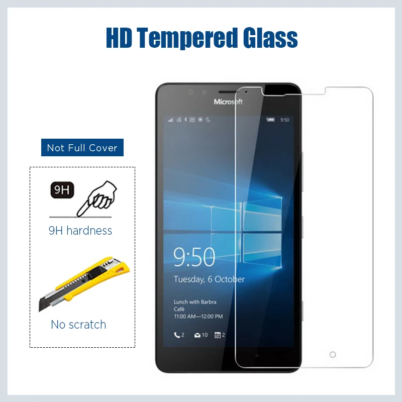9H Защита экрана для Nokia X X71 X2 XL Lumia 520 530 535 630 HD Защитное стекло 8 1 9 PureView прозрачная