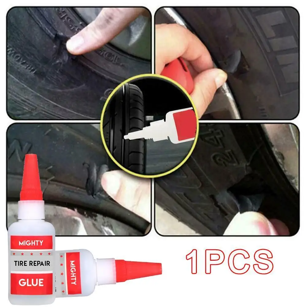 

50ml Mighty Tire Repair Glue Tyre Puncture Sealant Bike Glue Patch Ceramic Car Wood Welding Plastic For Metal Repair Repair V1L0