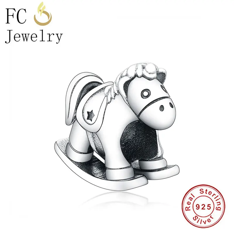 FCJ1269 FC ювелирные изделия подходят к оригиналу Pandora очаровательные браслеты 925 пробы Серебряная башня Сердце мама День матери семейная с буквами бусины Berloque - Цвет: FCJ1269