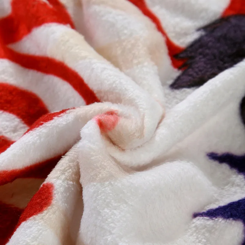 Теплое плюшевое одеяло с героями аниме Моя геройская Академия на Рождество