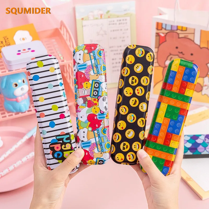 Чехол для карандашей и ручек металлический школы студентов | Канцтовары офиса