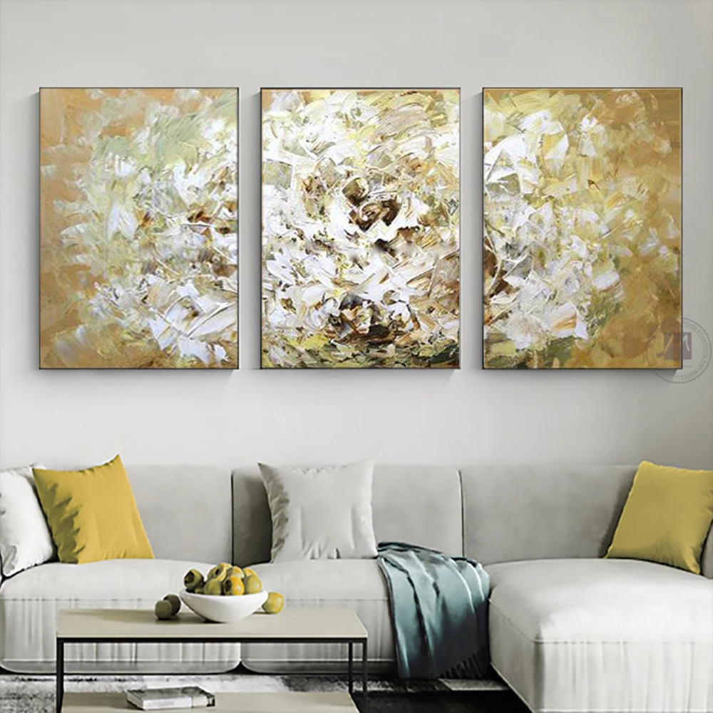 Декор для стен декоративная картина на холсте маслом золотой цветок современная