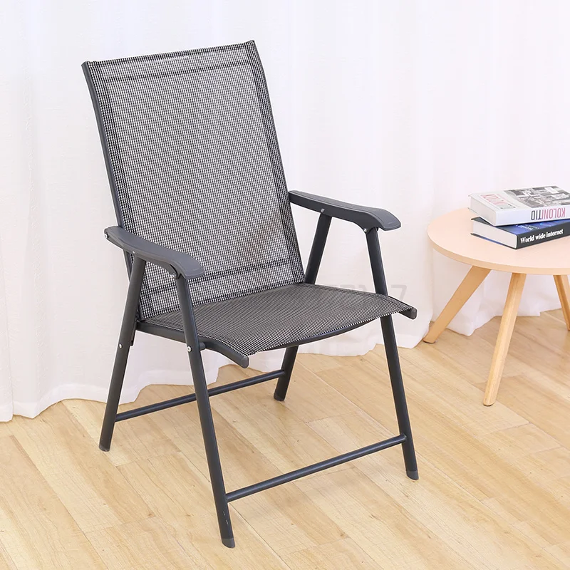 저렴한 접이식 의자 점심 의자 게으른 안락 의자 컴퓨터 의자 휴대용 야외 발코니 레저 의자 안락 의자