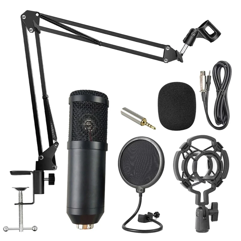 

360Universal Desktop Bedside Cantilever Stand Phone Microphone Anchor Live Broadcast Multifunctional K Song Stand Black
