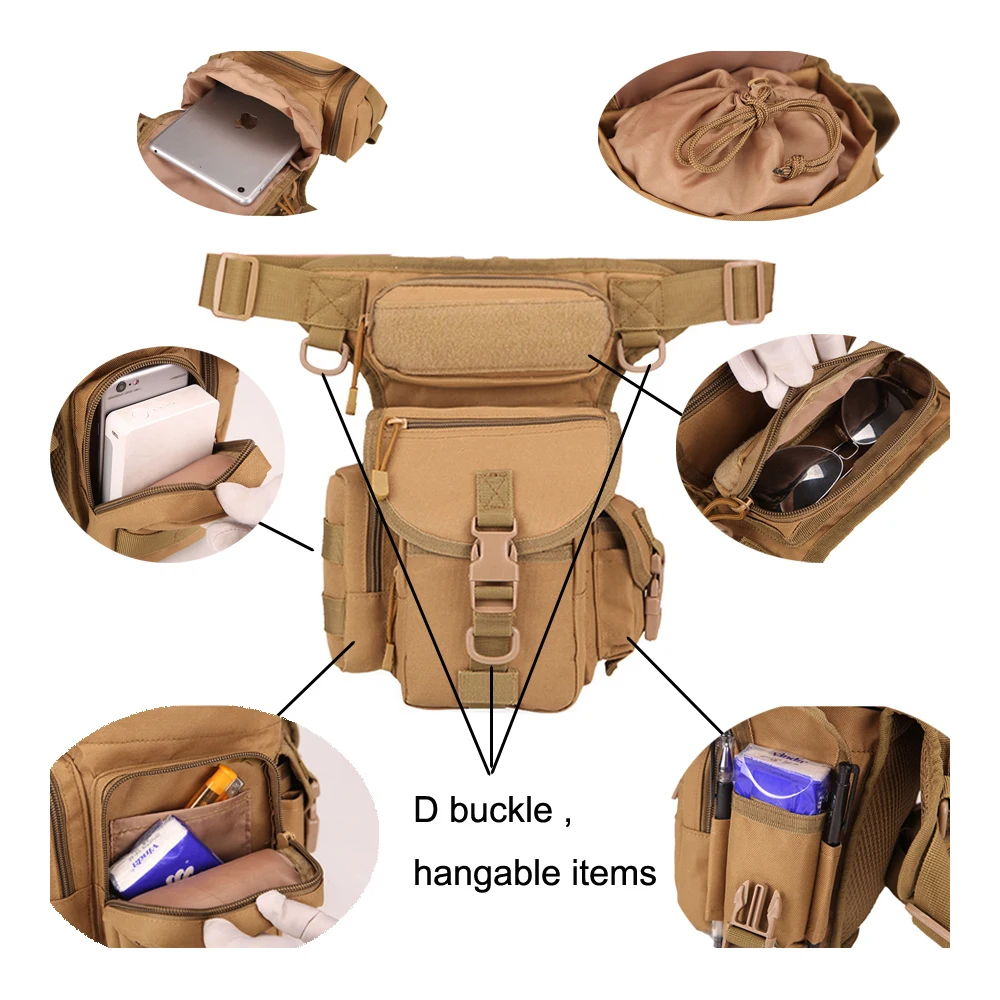 Fly Fishing Bag On The Leg Belt Waist Runing Sport Camping Hiking Waterproof Oxford Reel Pack Lure Wobblers Tackle Trays | Спорт и