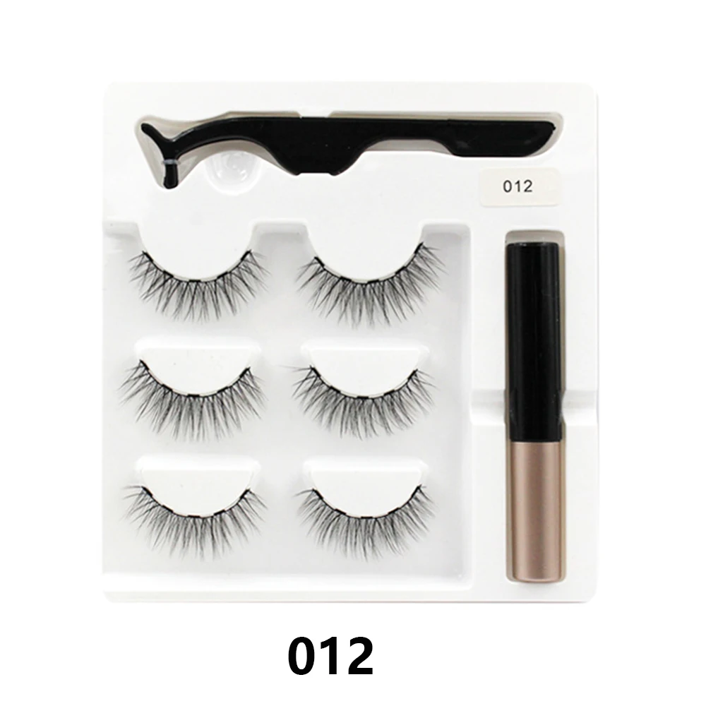 Магнитные накладные ресницы пинцет для ресниц с натуральным магнитом набор