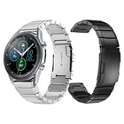 Ремешок из нержавеющей стали для Samsung Galaxy Watch 3 45 мм 41 мм, металлический браслет для Samsung Galaxy Watch 3 LTE
