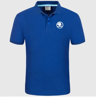 

For Skoda logo Polo Shirt Men summer Short Sleeve Polo Shirt Cotton spring Casual Men's Polos