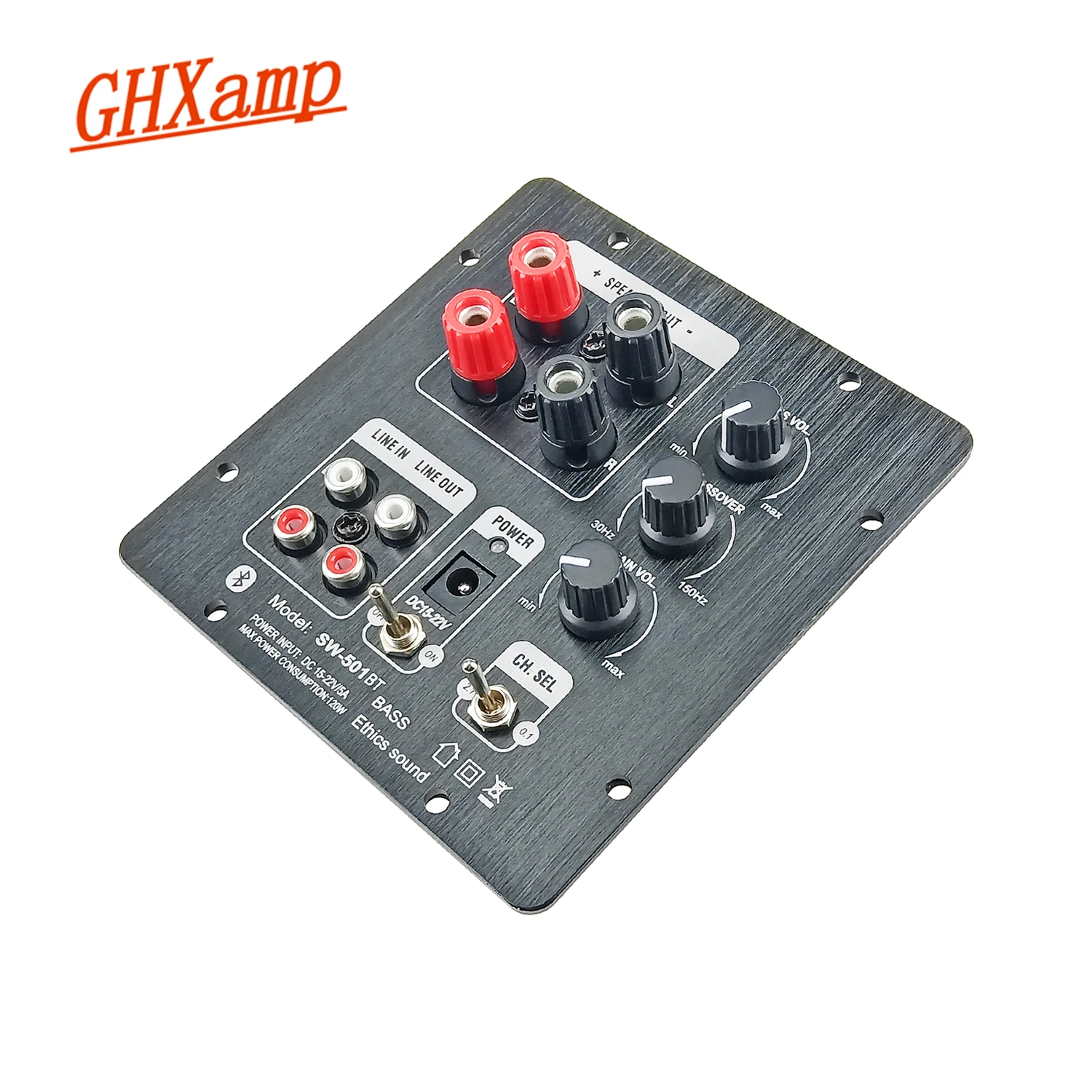 

GHXAMP 2.1 Subwoofer Power Amplifier Board TPA3118 60W+30W*2 With Independent 2.0 Output Bluetooth-compatible