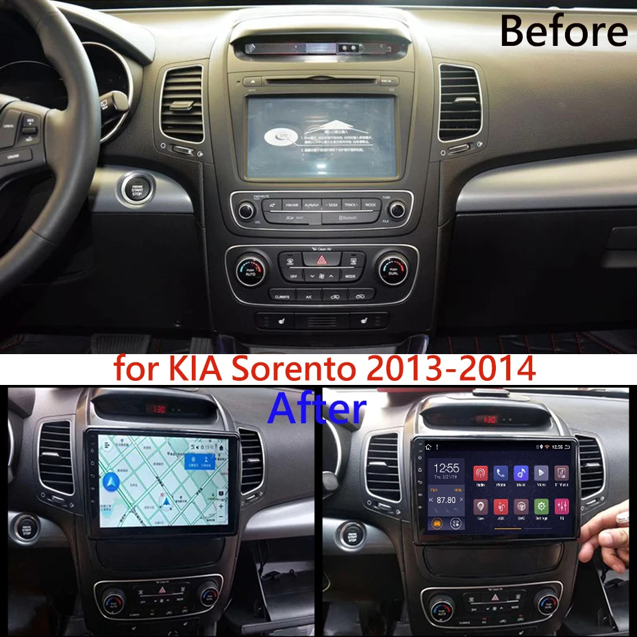 Автомобильный мультимедийный плеер wan qi 2 Гб ОЗУ 32 ПЗУ 9 дюймов Android 8 1 для KIA Sorento 2013
