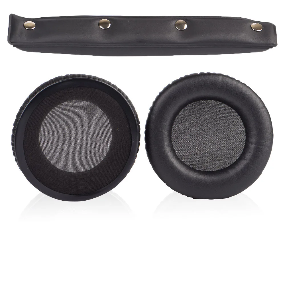 1 set leather Белковая кожа бархатная пена амбушюры оголовье подушки для beyerdynamic DT880 DT990 770 440 660 880 и т. Д. Наушники высокого качества - Цвет: 1 set leather