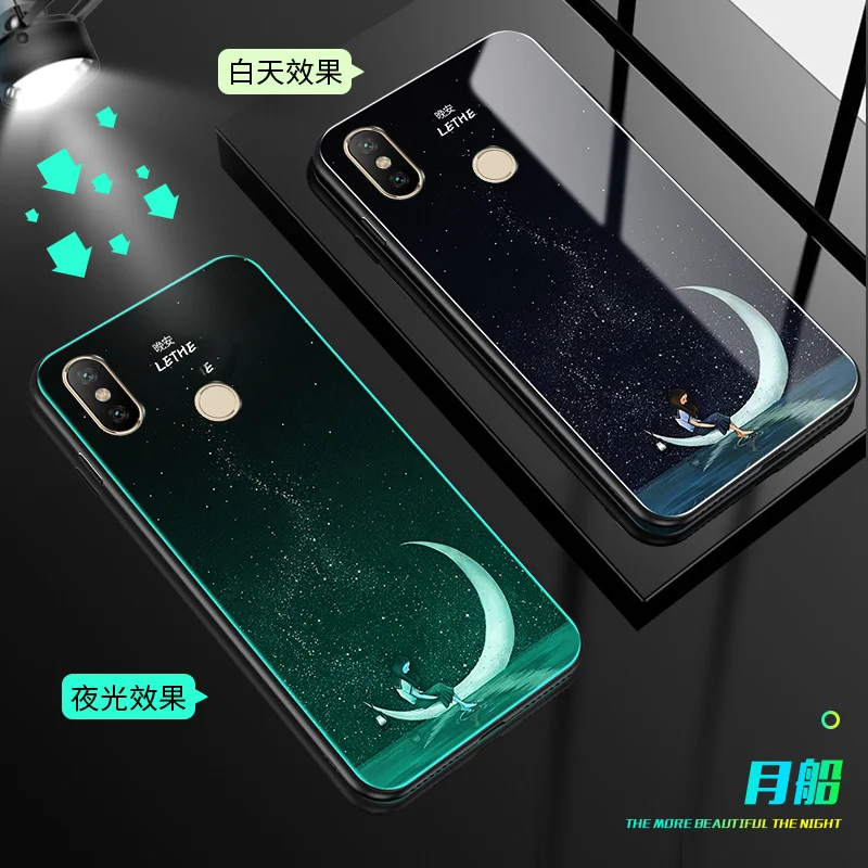 1 SemgCeKen Lu mi nous закаленное стекло чехол для Xiaomi mi 5x6x8 se lite 8se mi 8 mi x 2 2s 3 note 3 mi x2 mi x3 Роскошный чехол для телефона - Цвет: 1