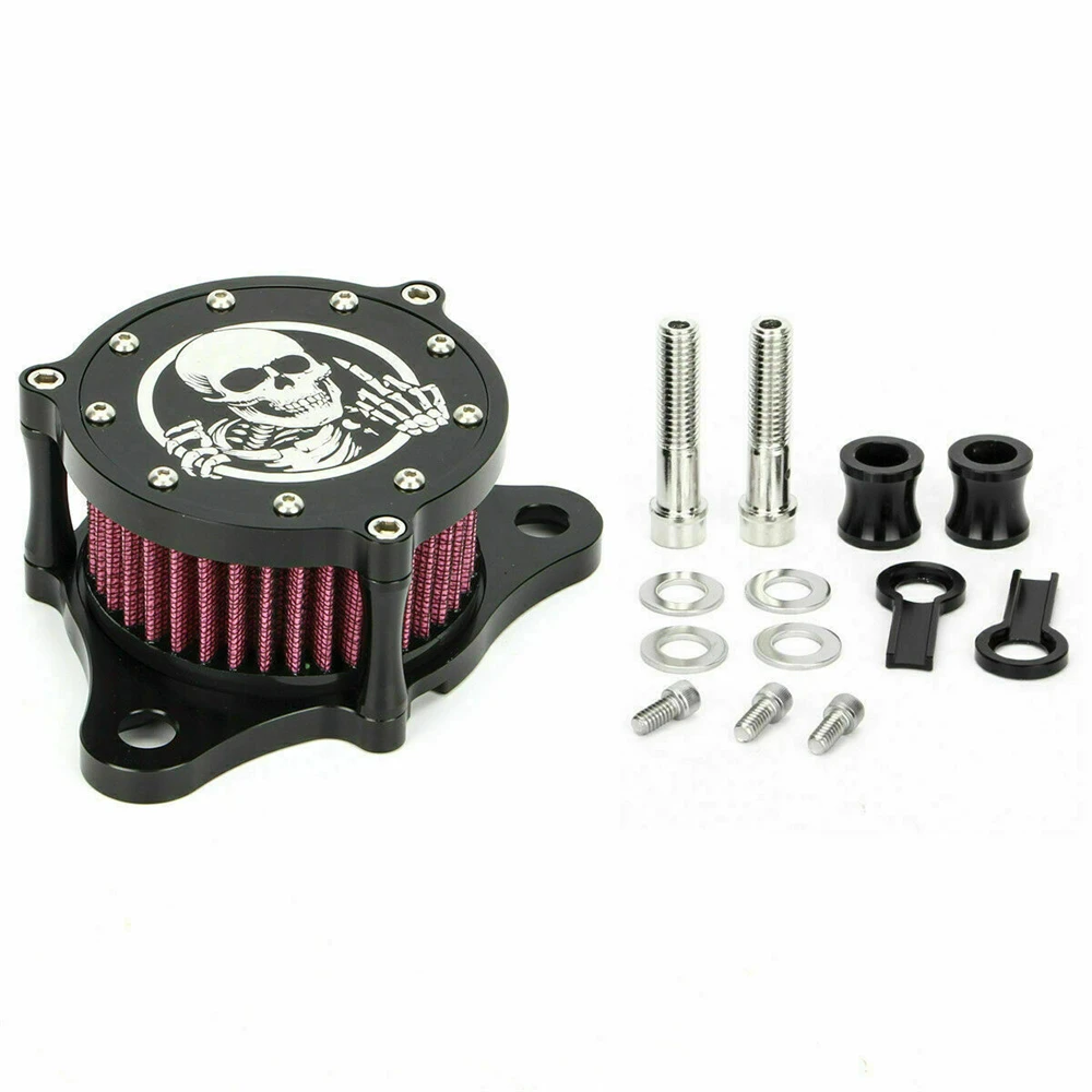 

Воздушный фильтр с черепом из алюминия для Harley Sportster XL 883 1200 48 72