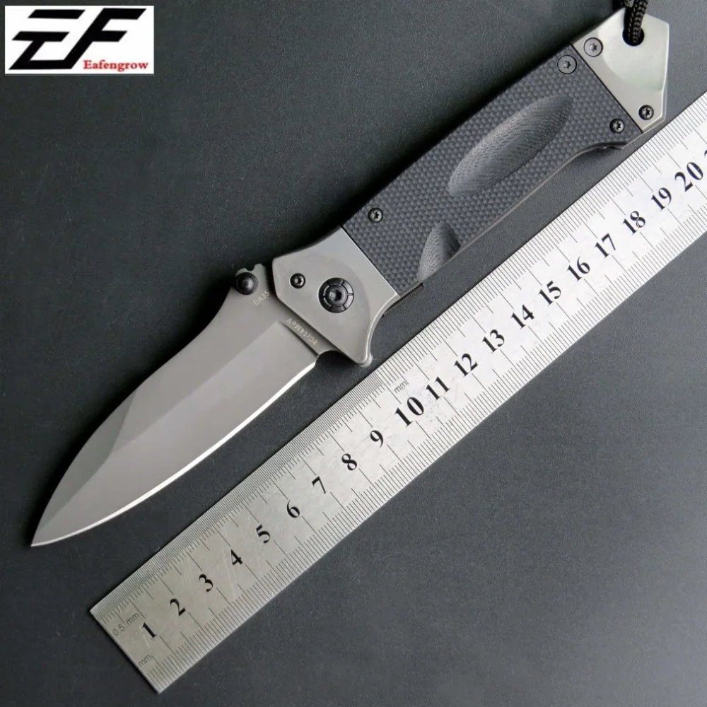 Складной нож DA35 Карманный охотничий стальное лезвие G10 ручка тактические ножи