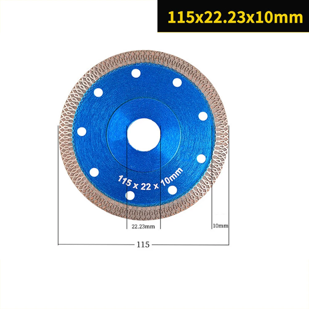 

2 Pcs Porcelain Tile Cutting Diamond Blade Cutting Disc Ultra-Thin Turbo 4.5in Angle Grinder For Cutting Asphalt Concrete Bricks