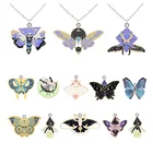 TAFREE ювелирные изделия с бабочкой, длинная цепочка, ожерелье из эпоксидной смолы, дизайн подвеска из эпоксидной смолы, крошечное ожерелье, ювелирные изделия для девочек