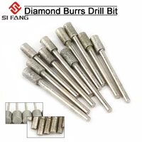 150pcs diamond coated cylinder shaped grinding head 3mm shank 46150 abrasive tool for dremel drill bit