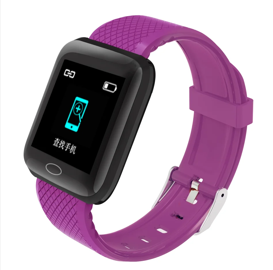 B24 smart bracelet sports pedometer heart rate blood pressure monitoring for Android Apple smart watch  Push Message