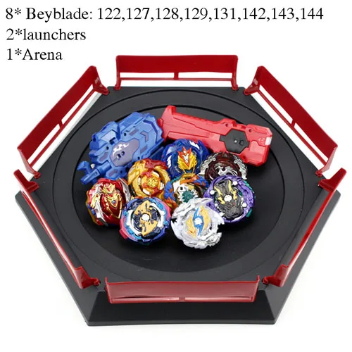 8 Pcs - B TAKARA TOMY комбинация Beyblade Burst набор игрушек Beyblades Арена Bayblade Металл Fusion 4D с пусковым устройством спиннинг топ игрушки - Цвет: 8 Pcs - B
