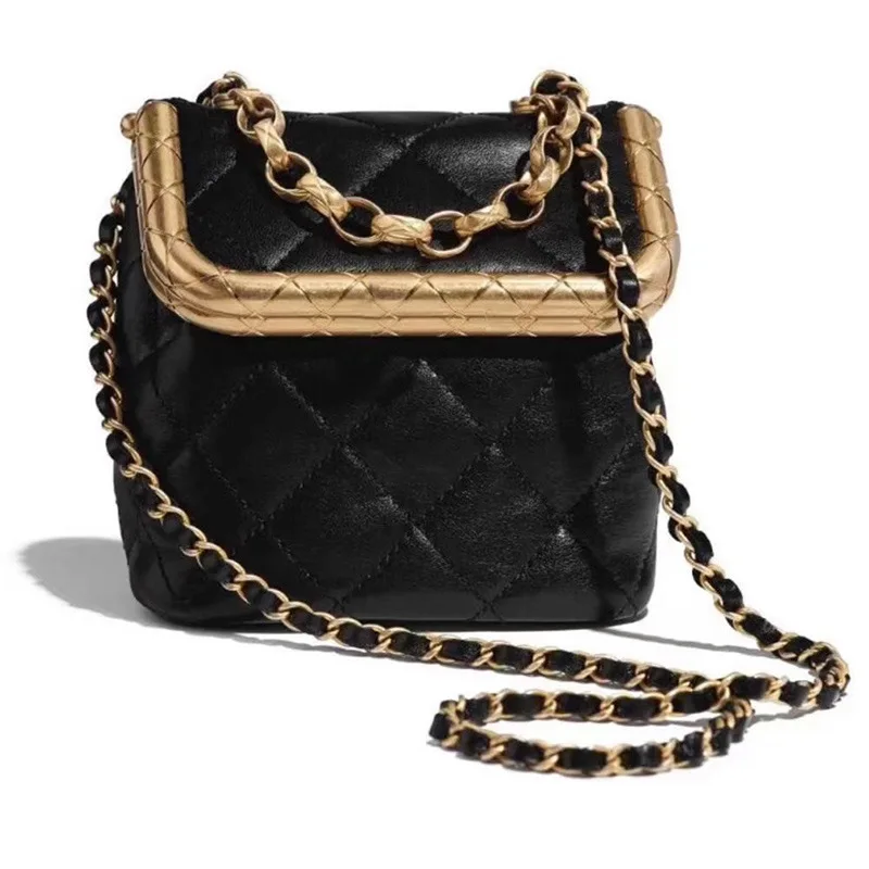 

2021 New Retro Diamond Box Bag Dinner Bags Luxury Fashion Chain Shoulder Messenger Bags High Quality Women Purse and Handbags Gg