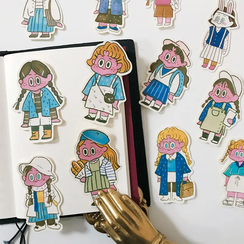 26 шт./компл. Ретро японский Kawaii Miss Girl стикер набор для скрапбукинга альбом журнал
